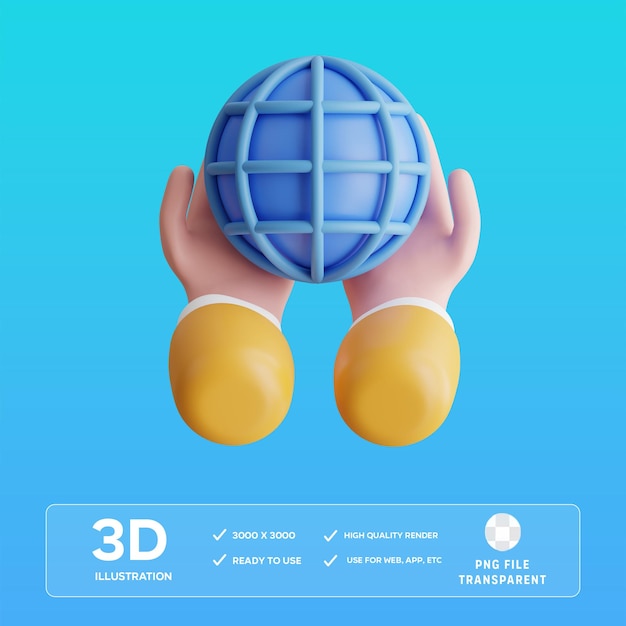 Ilustración 3D de la responsabilidad de PSD