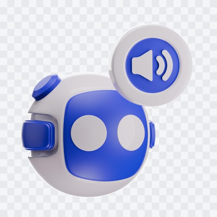 PSD ilustración 3d del robot asistente