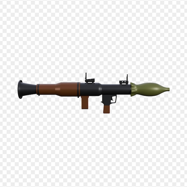 Ilustración en 3D del RPG7