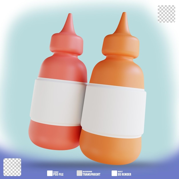 Ilustración 3D salsa 2