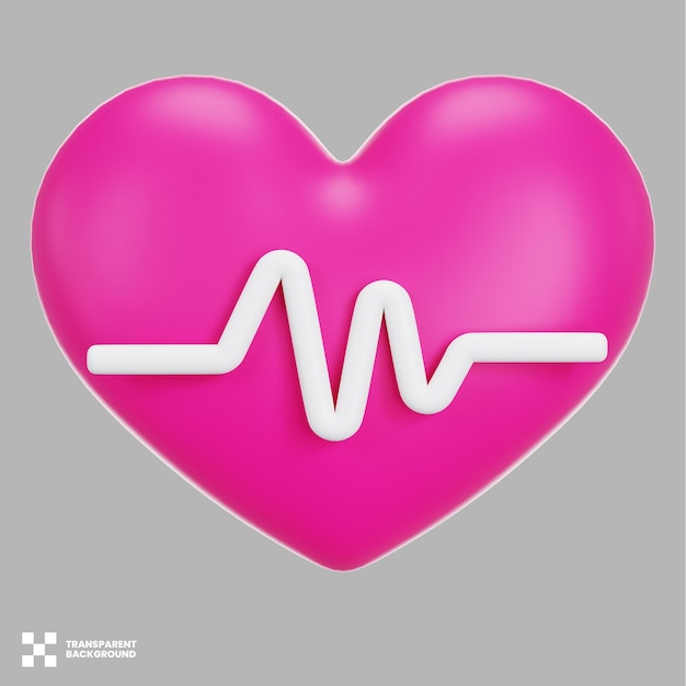 Ilustración 3D de salud