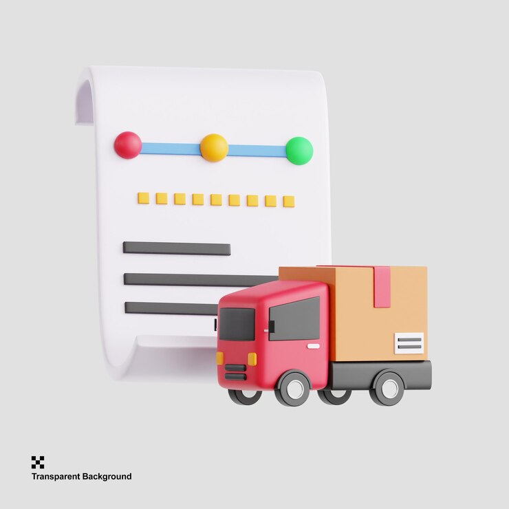 PSD ilustración 3d de seguimiento y seguimiento con un icono de ubicación
