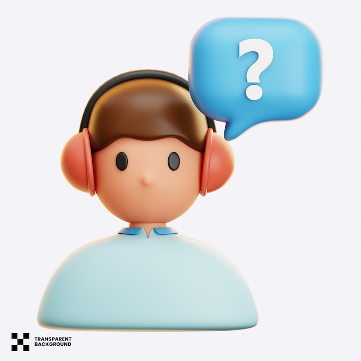 PSD ilustración 3d del servicio al cliente
