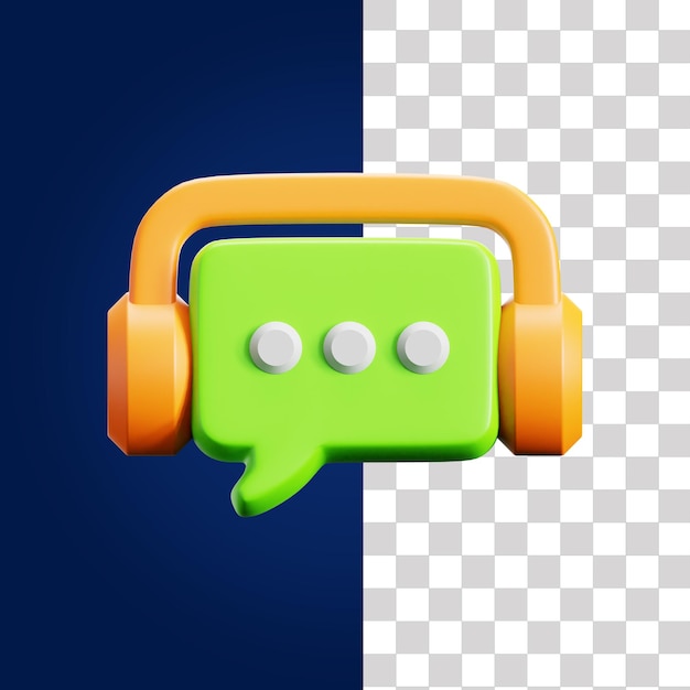 Ilustración 3D de los servicios al cliente