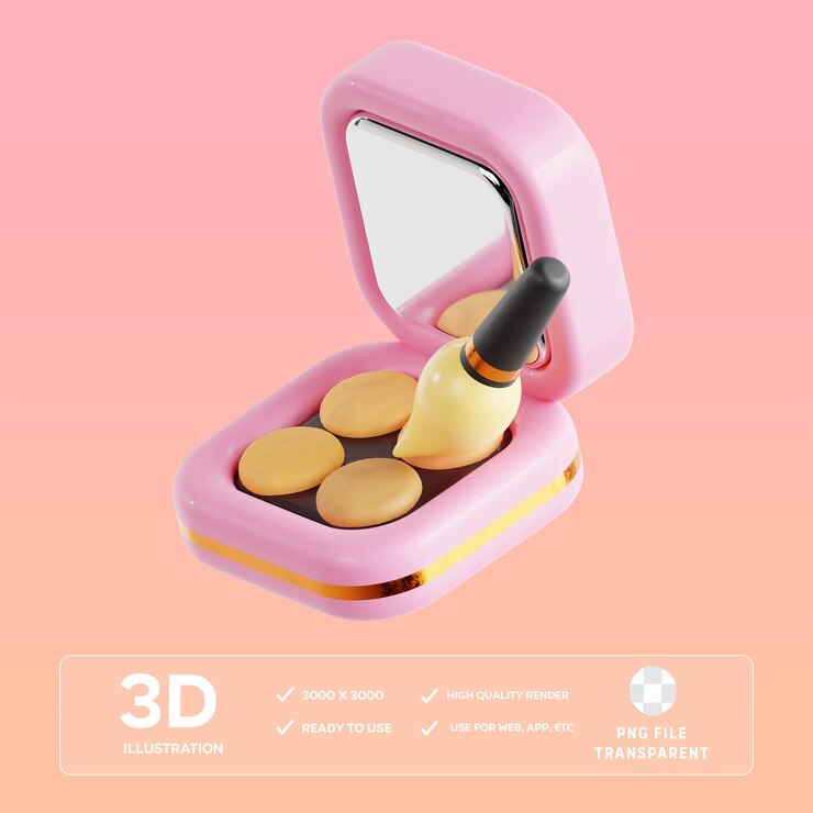 PSD ilustración 3d de las sombras oculares de psd
