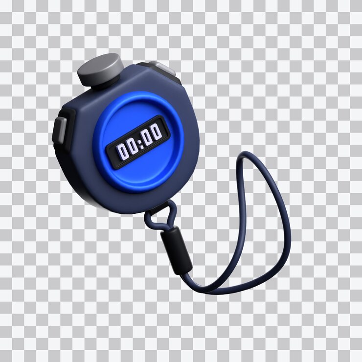 PSD ilustración en 3d del temporizador digital