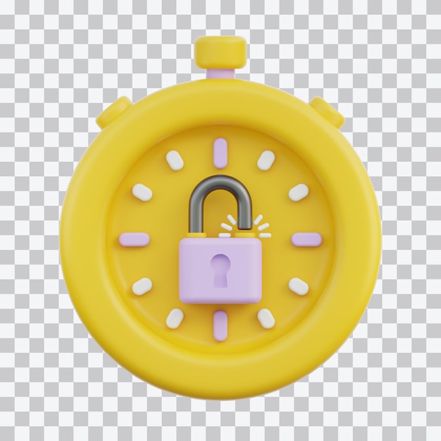Ilustración 3D de tiempo flexible
