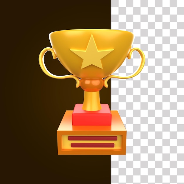 Ilustración 3D del trofeo