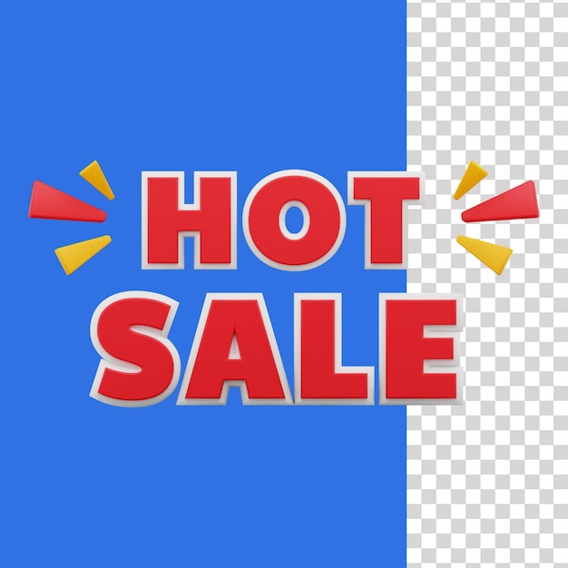 PSD ilustración 3d de venta caliente