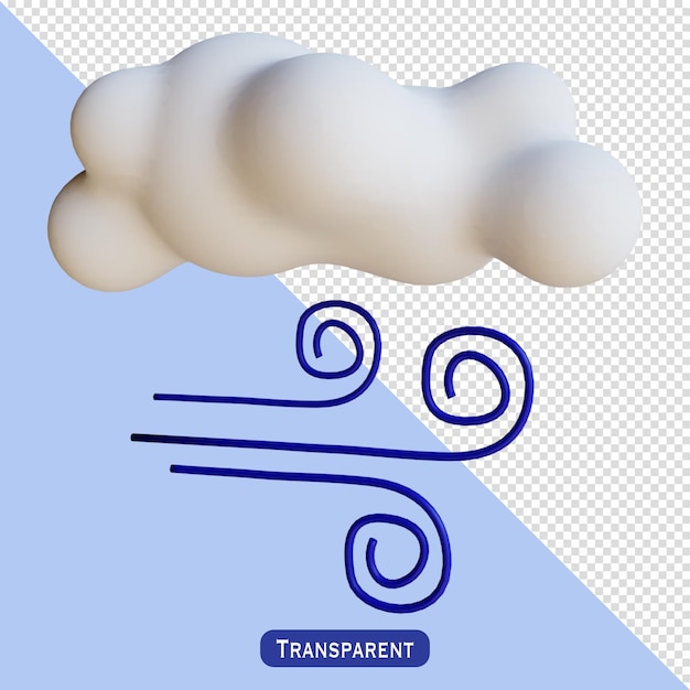 Ilustración 3D ventoso