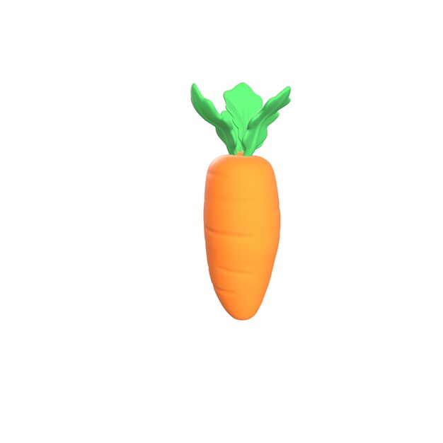 PSD ilustración 3d de verduras