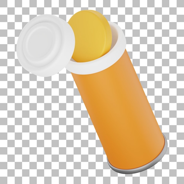 Ilustración 3D de vitamina C