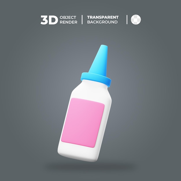 Ilustración de aceite de costura 3D