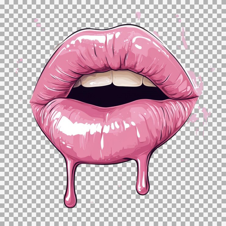 PSD ilustración en acuarela con lápiz labial para graffiti sobre un fondo transparente aislado