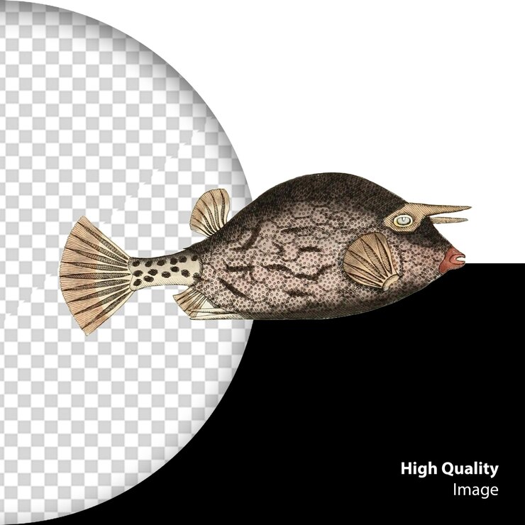 PSD ilustración de acuarela de peces psd aislada en un fondo transparente