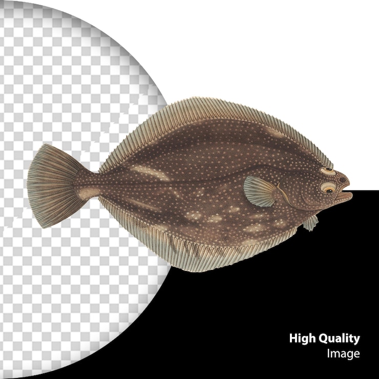 PSD ilustración de acuarela de peces psd aislada en un fondo transparente