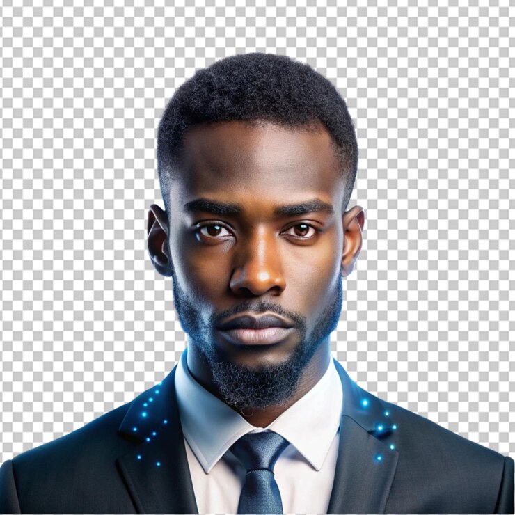 PSD ilustración de una amenaza de seguridad cibernética áfrica negra sobre un fondo transparente