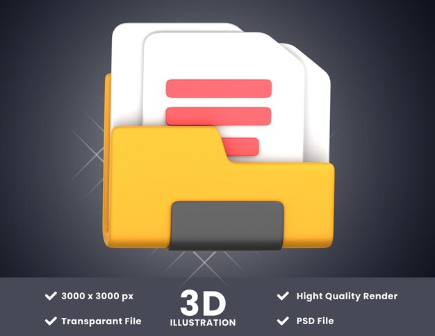 Ilustración de archivo Directory3d adecuada para su diseño