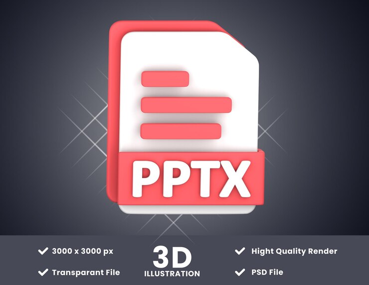 PSD ilustración de archivo pptx3d adecuada para su diseño