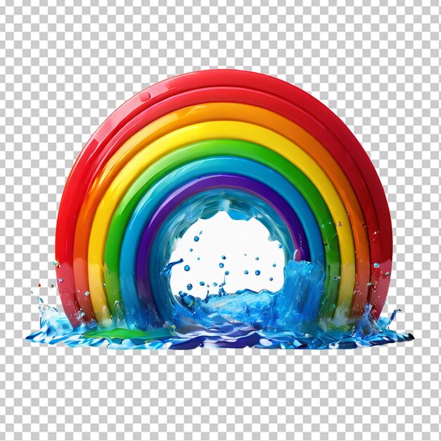 PSD ilustración del arco iris suave