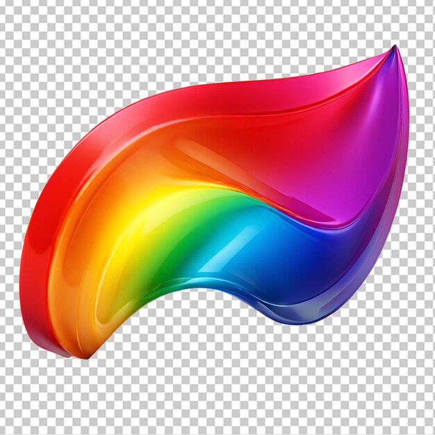 PSD ilustración del arco iris suave