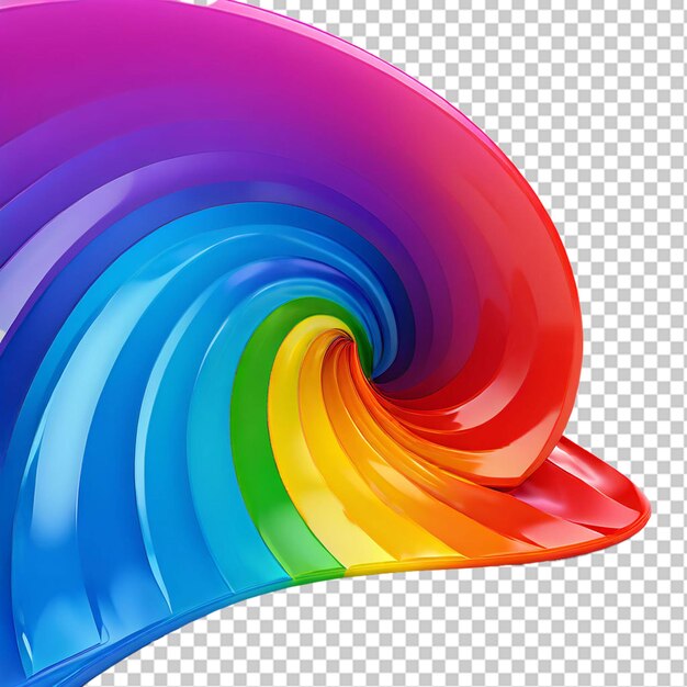 PSD ilustración del arco iris suave