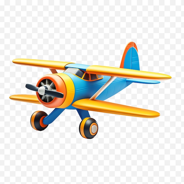 Ilustración de avión de juguete 3D