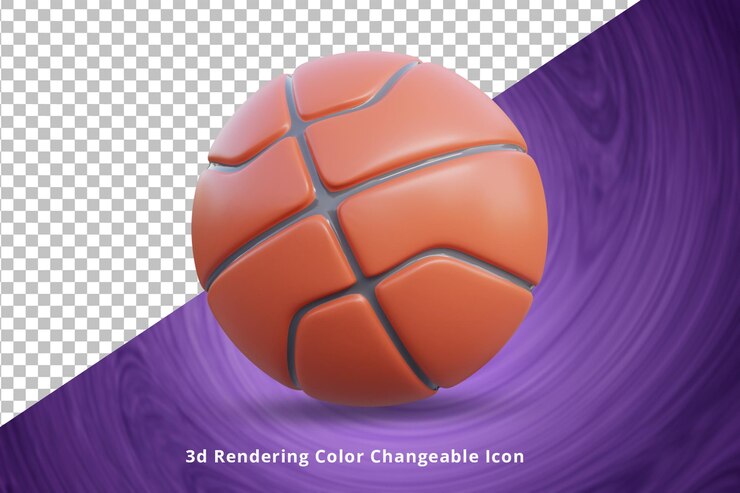 PSD ilustración de baloncesto 3d o ilustración de baloncesto deportivo 3d