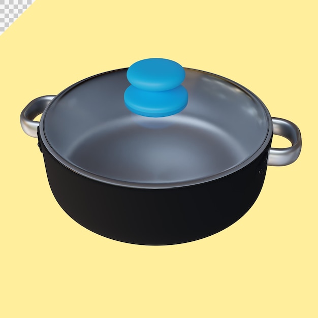Ilustración de bandeja de renderizado 3d