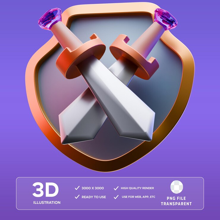 Ilustración de la batalla en 3D