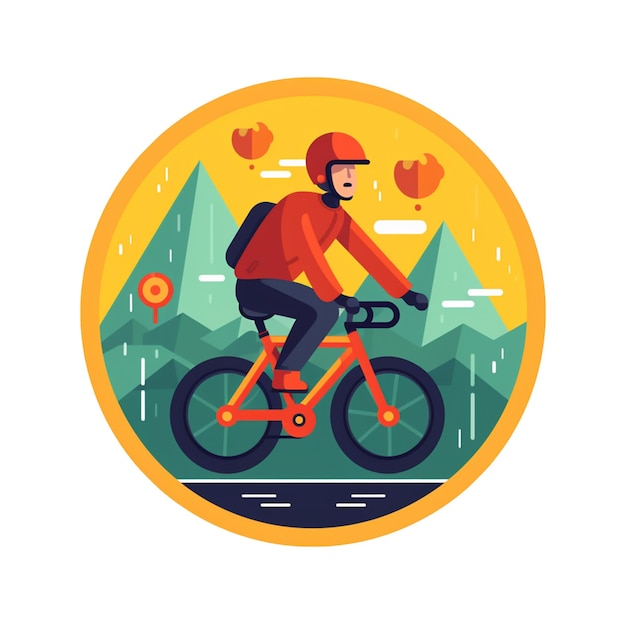 Ilustración de una bicicleta