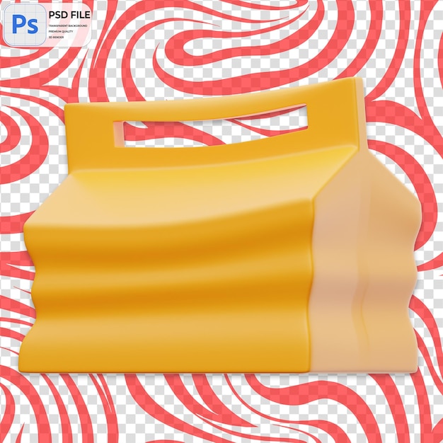 Ilustración de la bolsa de alimentos rota en 3D Icono aislado PNG