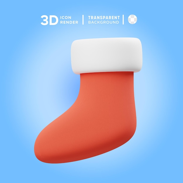 Ilustración de los calcetines del icono 3d