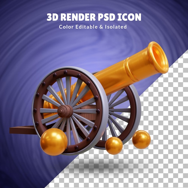 Ilustración de canon islámico 3d