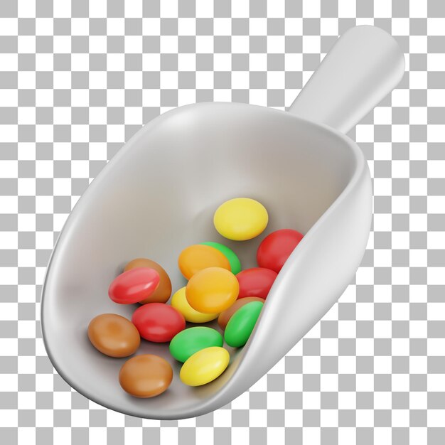 Ilustración de caramelos en 3D