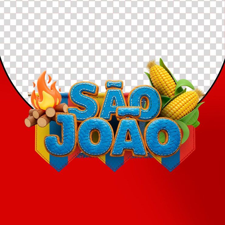 PSD ilustración de la celebración del festival de sao joao