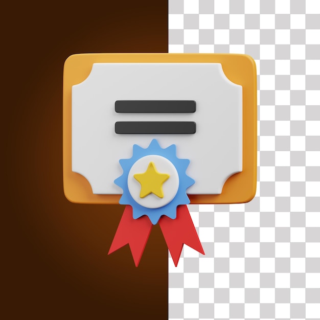 Ilustración de los certificados 3D