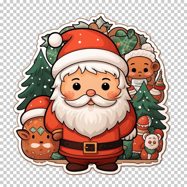 PSD ilustración de clipart de navidad aislada en acuarela