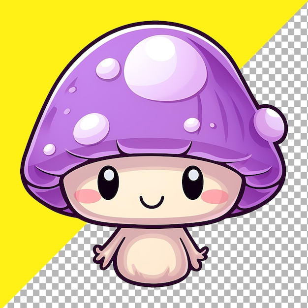 PSD ilustración de clipart de setas kawaii para el diseño de pegatinas.