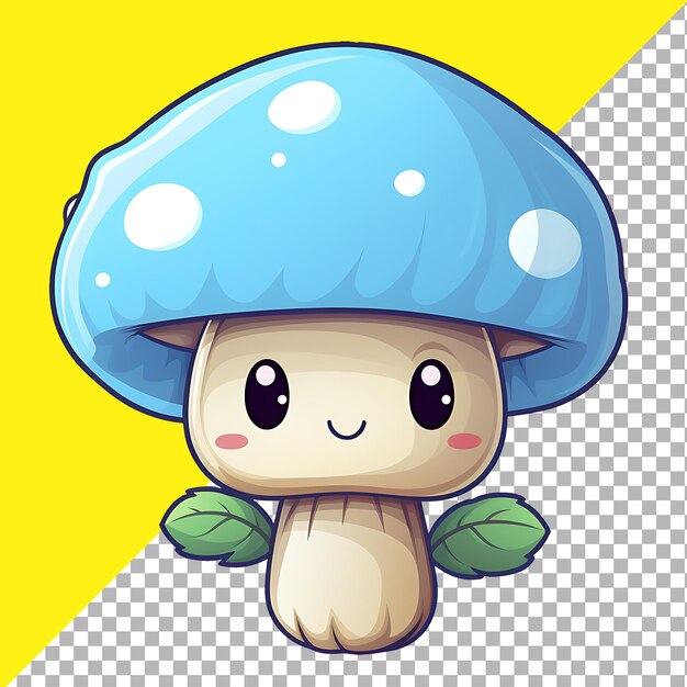 PSD ilustración de clipart de setas kawaii para el diseño de pegatinas.