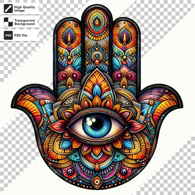 una ilustración colorida de una mano que dice ojo