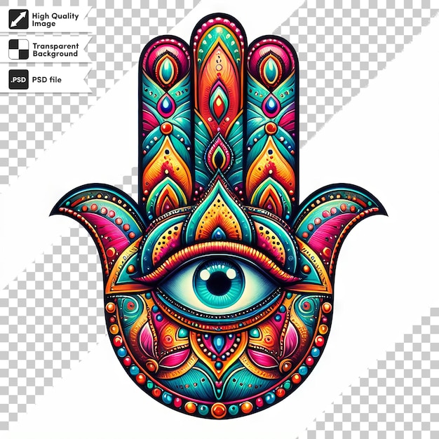 una ilustración colorida de un ojo con un diseño que dice ojo