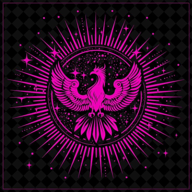 PSD una ilustración colorida de un pavo real con un diseño de estrella en la parte superior