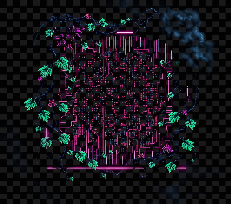 PSD una ilustración colorida de un proyecto de arte digital