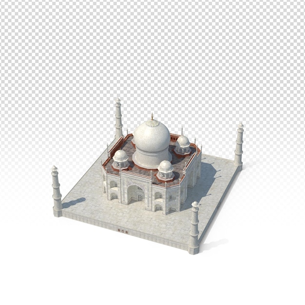 Ilustración de concepto 3d con fondo transparente