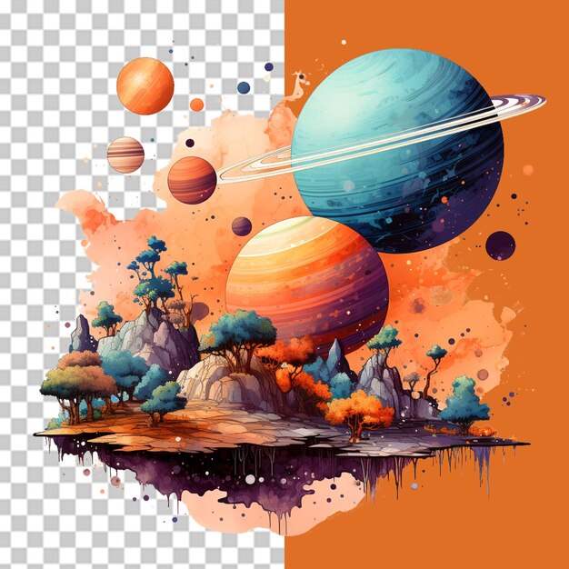 Ilustración del concepto de espacio png