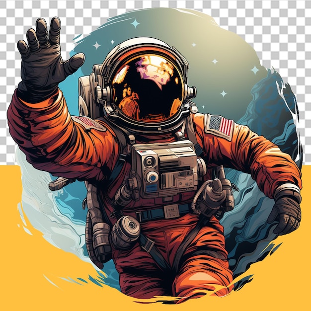 PSD ilustración del concepto de espacio png