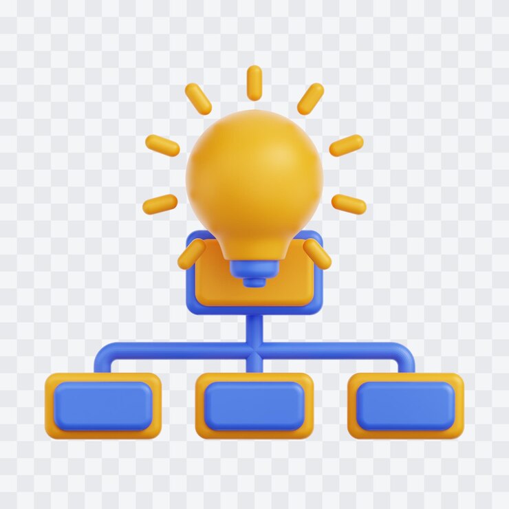 PSD ilustración conceptual en 3d