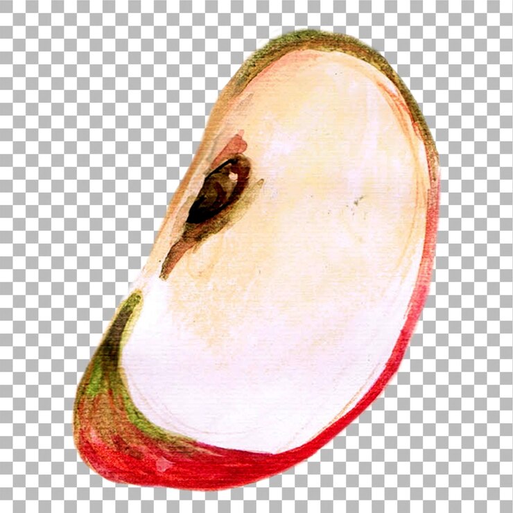 PSD ilustración conceptual del estilo de color de agua dibujado a mano con manzana roja para su proyecto de elementos
