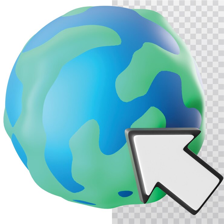 PSD ilustración de la conexión a internet del icono 3d